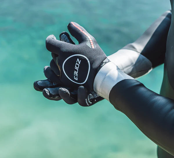Zone 3 neoprene Heat-Tech  Warmth swim gloves