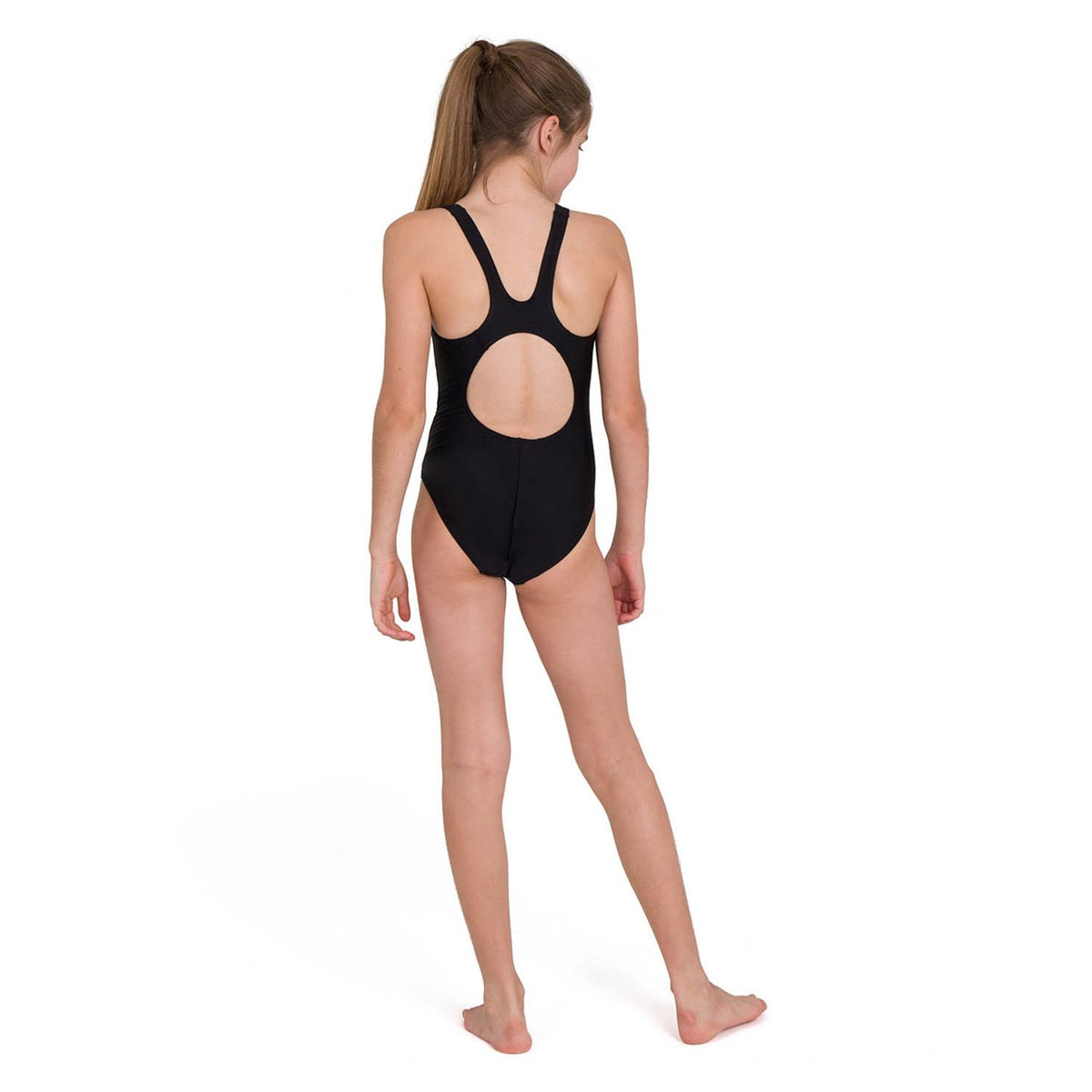 Speedo Youth Girls Plastisol Placement Muscleback One Piece Swimsuit